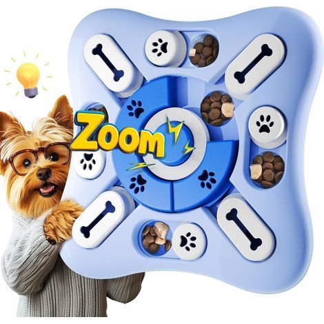 Intelligentes Hundespielzeug, Anti-Langeweile mit Quietschgeräuschen, Leckerli-resistent, IQ-Training, waschbar, für kleine Hunde aller Größen, Weiß (1/5)