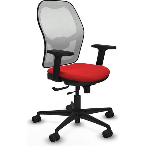 Sedia piqueras y crespo Jorquera rosso pelle artificiale (1/2)
