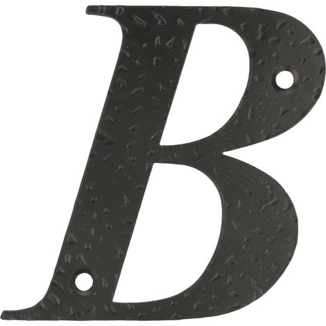 -CAHERSA- Letra B-4" Acero Negro AMIG
