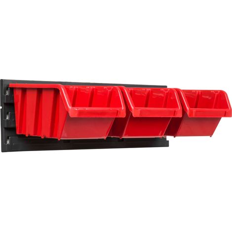 Panneau à outils d'atelier 39x13 cm + 3 plateaux (1/5)