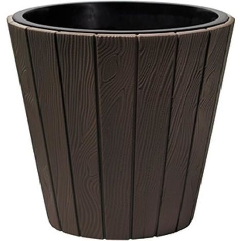 Blumentopf mit Einsatz WOODE 490, 54 Liter, Braun