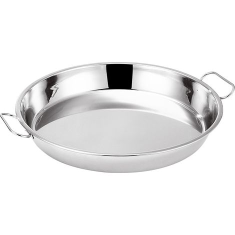 Lèchefrite en acier inoxydable 38CM Moule à gateau antiadhésif pour gateau à pizza Moule à gateau rond avec oreilles (1/5)
