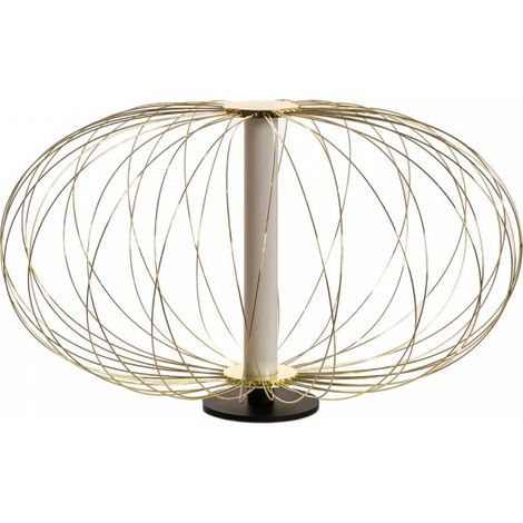 Lámpara de mesa LED en metal dorado Mizar STS - 50cm x 50cm x 29cm (1/5)
