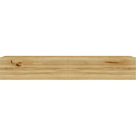 Mobile TV Sospeso Rebecca Mobili Tikur 29,5x180x31,5 Truciolato Rovere Chiaro Moderno