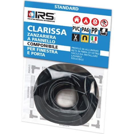 ZANZARIERA IRS CLARISSA SPAZZOLINO DA 5 M- IRS- 1,0 pz