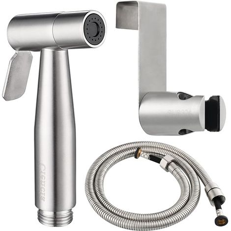 Douchette de bidet pour toilette Sprayer Premium Acier Inoxydable Décapsuleur Shattaf bidet Set complet pour WC (ws024s) (1/5)