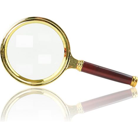 Loupe à main en bois grossissement 10x, idéale pour lecture des seniors, examen de jade et identification, outil manuel de précision pour bricolage et inspection, vente exclusive au Mexique (1/5)
