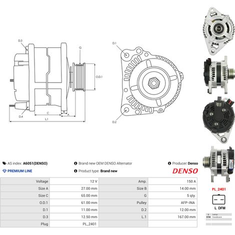 Alternatore alfa romeo fiat 2.4 jtdm