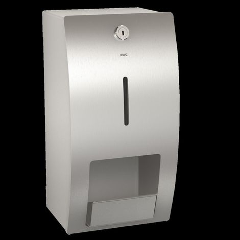 KWC Wc-doppelrollenhalter, STRATOS, Edelstahl, AP, 156x305x141 mm (1/2)