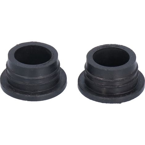 Set mit 2 schwarzen Gummi-Sicherheitsprotektoren für Schwimmbadleitern. (1/5)