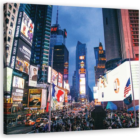 Tableau décoratif Times Square New York 30x30 (1/5)