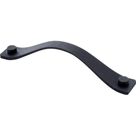 Poignée CASTLE longueur 183 mm entraxe 160 mm en zamak finition acier noir