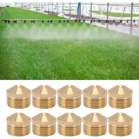 Packung mit 10 G3/4" Feinnebel-Kupfersprühdüsen zur Staubbekämpfung, ideal für Fabriken, Baustellen, Kohlebergwerke, Rasenflächen, Kühlung und Desinfektion. (1/5)