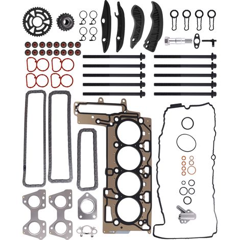 HEAD GASKET TIMING CHAIN KIT HEAD BOLTS FOR BMW ENGINE N47D20A N47D20B N47D20D (1/5)