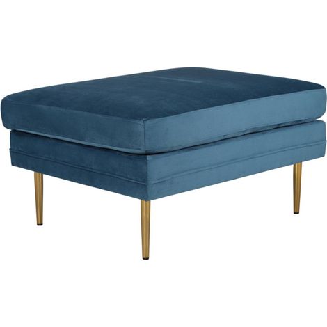 Pouf Design en Velours "Boom" 90cm Bleu (1/5)