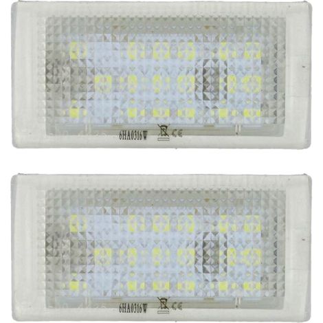 2 feux de plaque d'immatriculation à LED pour BMW Série 3 E46 Berline et Break (1998-2005) (1/2)