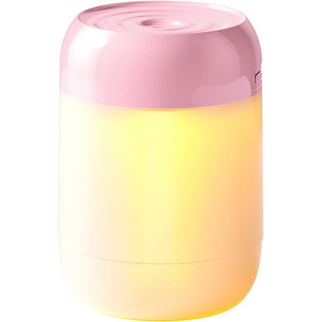Pc Mini Air Humidifier, 300ML Ultrasonic Humidifier with 2 Adjustable Mist Modes, Auto Shut-Off and Night Light, USB Portable Silent Wireless Humidifier for Car, Home, Bedroom (1/5)