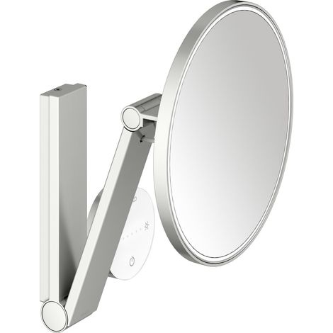 KEUCO iLookmove Kosmetikspiegel, beleuchtet, rund, mehrstufig