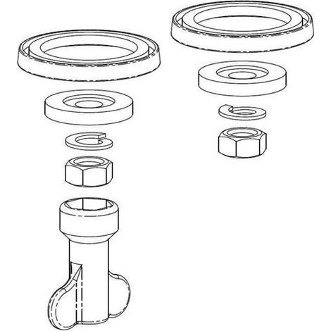 Vis de fixation CF accessibles pour siège de WC