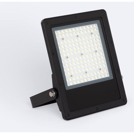 Proiettore LED 100W Regolabile 0-10V 170 lm/W IP65 ELEGANCE Slim PRO Nero 3000K Asimmetrica 120ºx50º Bianco Caldo (1/5)