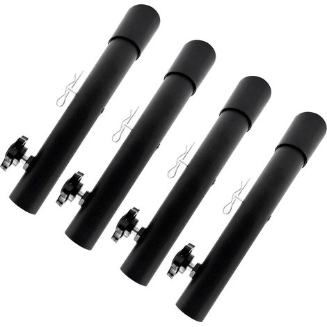 4 rehausseurs de table pliables, rallonges de pieds de comptoir en acier inoxydable, type B, 7,8 pouces (20 cm)