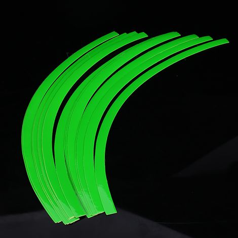 Bande adhésive réfléchissante pour jantes auto et moto, film déco sticker 6 couleurs, vert fluo, pinstripe décoratif (1/5)