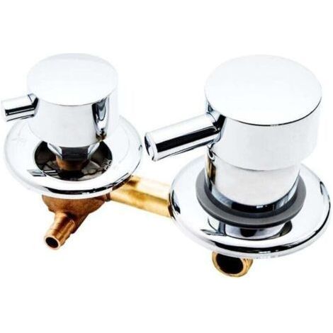 Mitigeur thermostatique de douche 3 voies – Corps en laiton – Cartouche céramique – Poignée épaisse pour confort d'utilisation (1/5)