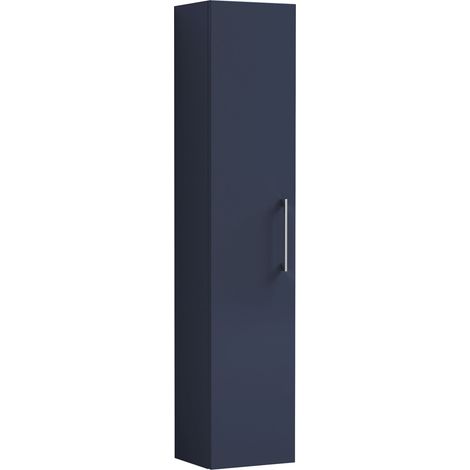 Nuie Arno Wall Hung 1-Door Tall Unit 300mm Wide - Midnight Blue (1/4)