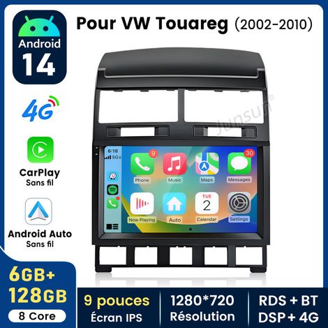 9 pouces Carplay Autoradio pour VW Touareg 2002-2010 Android 6+128GB Octa-Core JUNSUN (1/4)