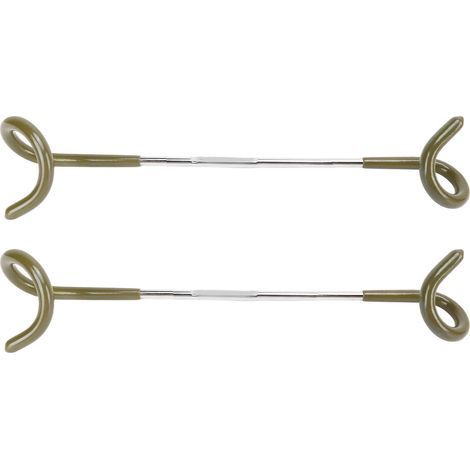 2 Crochets en S pour Tente, Double Extrémité en Acier Inoxydable, Support pour Lampe de Camping Extérieur Vert (1/5)