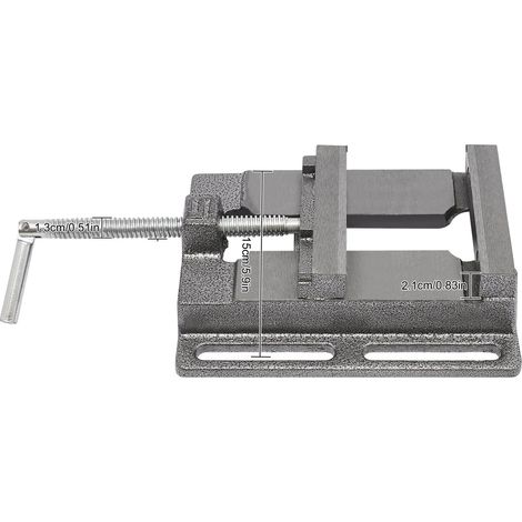 Étau de Perçage, Matériau Durable, Puissance de Serrage Améliorée, noir (1/2)