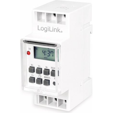 LOGILINK Digitale Wochenzeitschaltuhr ET0010, zur Hutschienenmontage (1/5)