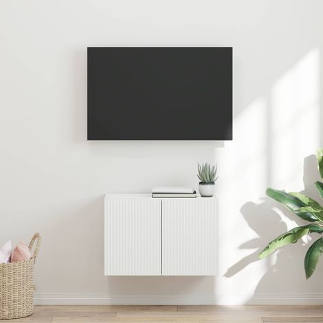 TV-Wandschrank Weiß 59,5 x 31 x 40 cm Holzwerkstoff (1/5)
