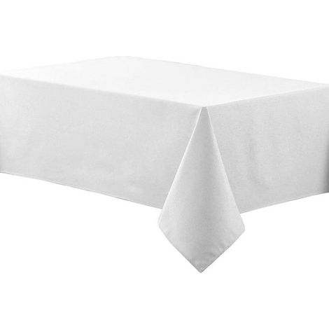 1 Nappe rectangulaire, aspect lin imperméable, résistant aux taches, polyester, pour intérieur et extérieur (1/5)