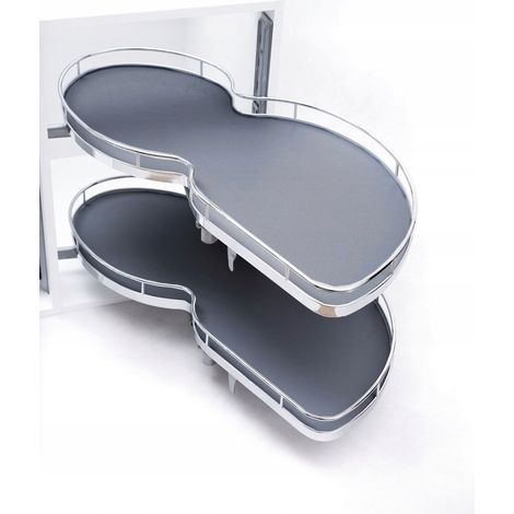 MAGIC CORNER CARGO BASKET CORNER RIGHT KIDNEY BAG ANTHRACITE CHROME 900 MM (1/5)