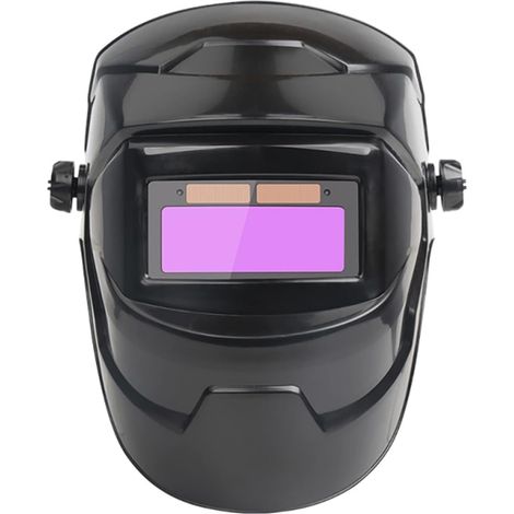 Casque de Soudage Lunettes de soudage Casque de Soudage Caméléon Grande vue Vraie couleur Alimentation solaire Auto-obscurcissement pour Soudure à l'arc Meulage Coupe