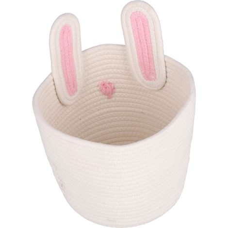 Hasen-Aufbewahrungskorb, Stoffspielzeugkorb, Kinderzimmerdekoration, mittlere Größe 30 x 25 x 20 cm, 1 Stück (1/5)