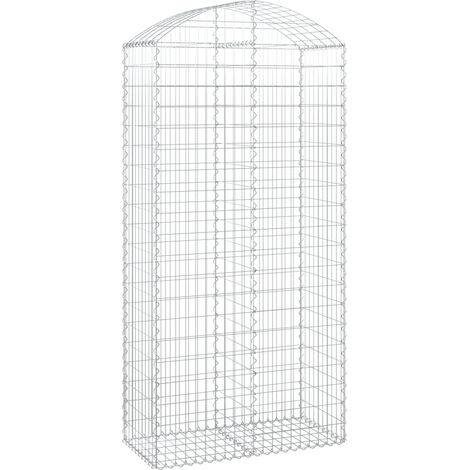 Maison Exclusive - Gabione mit Hochbogen 100x50x200/220 cm Verzin