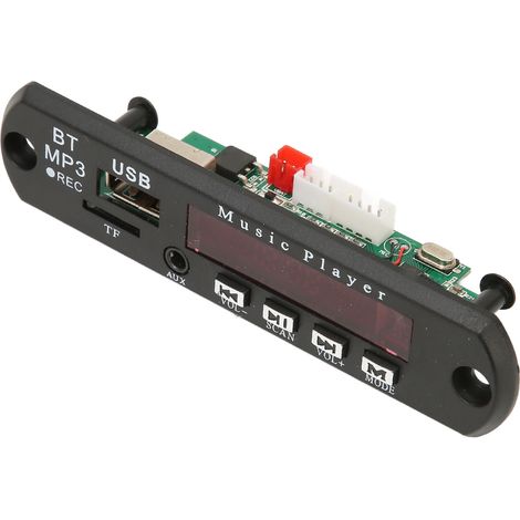 Module de décodage audio Bluetooth 5.0, stable en 12 V CC, sans perte de mémoire, pour carte mémoire de voiture. (1/5)