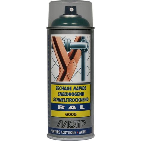 Vernice spray acrilica, verde RAL 6005, 400 ml, codice 07128 (1/3)