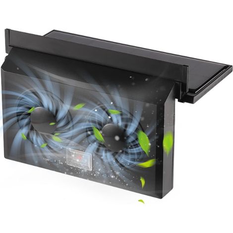 Ventilateur De Fenêtre Solaire Pour Voiture À Double Tête (1/5)