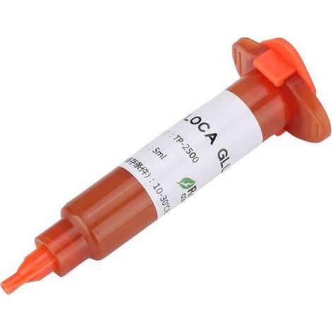 Colle UV TP-2500 LOCA liquide pour la réparation des lentilles en verre LCD des téléphones iPhone et Samsung (5 ml) (1/5)