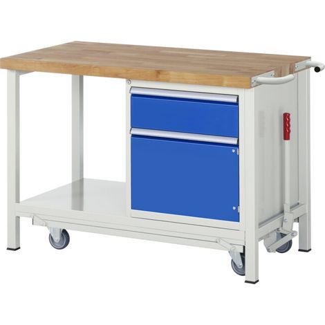 Établi Rau avec châssis abaissable modèle 8152 L 1250 x P 700 x H 880mm
