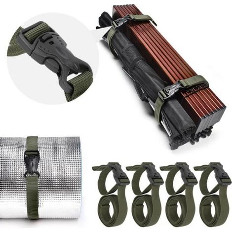 Tente extérieure sangle de bagage Double boucle de sécurité bagages ceinture d'emballage valise corde fixe (1/4)