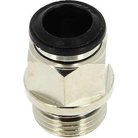 Raccord pneumatique instantané Ø10 fileté mâle 3/8" (12x17)