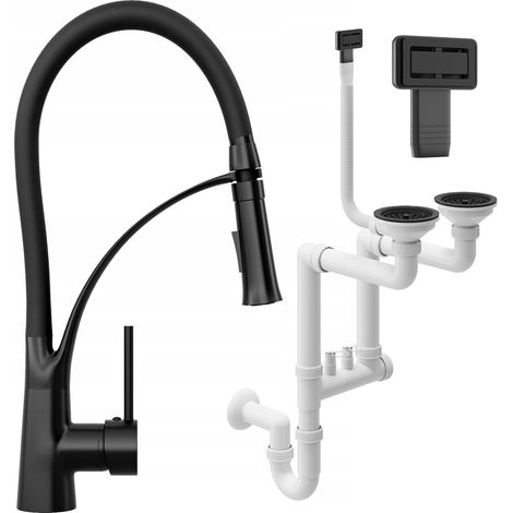 MIXER NEXO +SIPHON RECTANGULAIRE NOIR MANUEL 2KOM (1/5)
