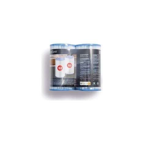 Filtre de pompe de piscine type S2, lot de 2 pour Intex PureSpa