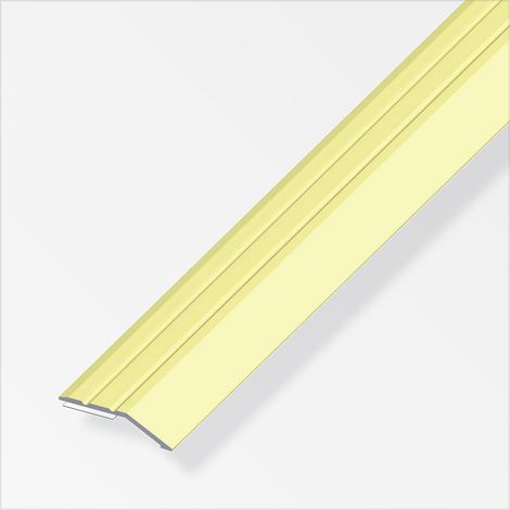 alfer Flachabschlussprofil 1 m, 30 x 5 mm Aluminium eloxiert messing Abschlussprofile (1/2)