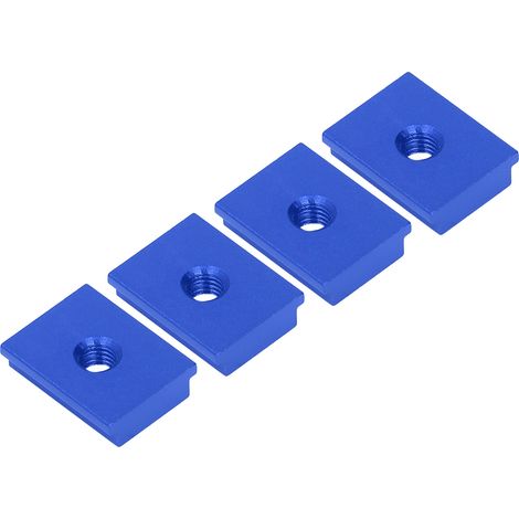 4 Pièces Coulisseaux à Écrous Type T Série 30 M8 en Alliage d'Aluminium pour Guidage Linéaire en Menuiserie Bleu (1/5)