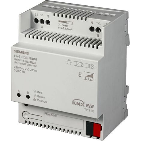 Siemens Regulador universal, 2 x 300 VA, AC 230 V, 5WG15281DB01